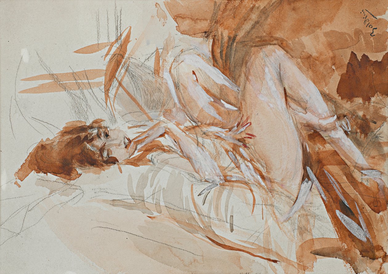 Liggende dame door Giovanni Boldini