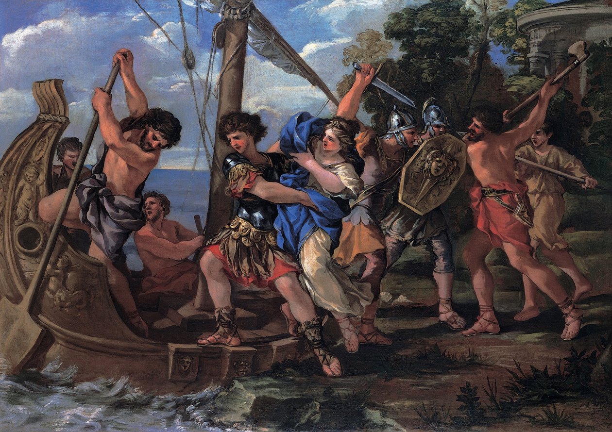 De Ontvoering van Elena door Giovanni Francesco Romanelli