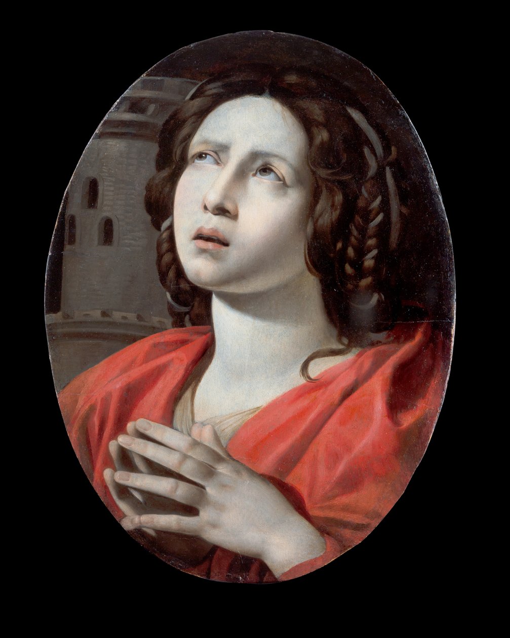 Sint Barbara door Giovanni Battista Caracciolo