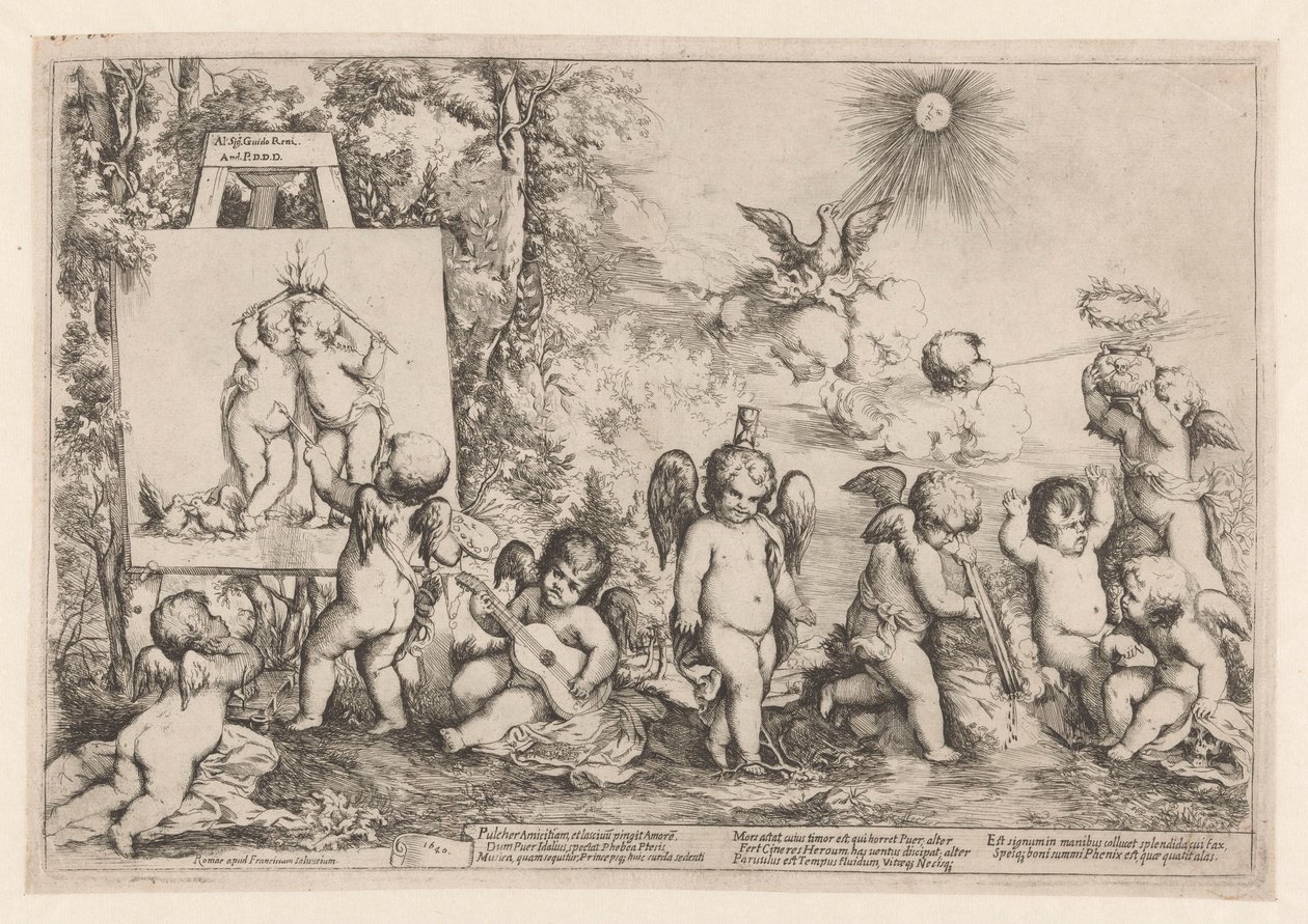 Allegorie met putti door Giovanni Andrea Podesta