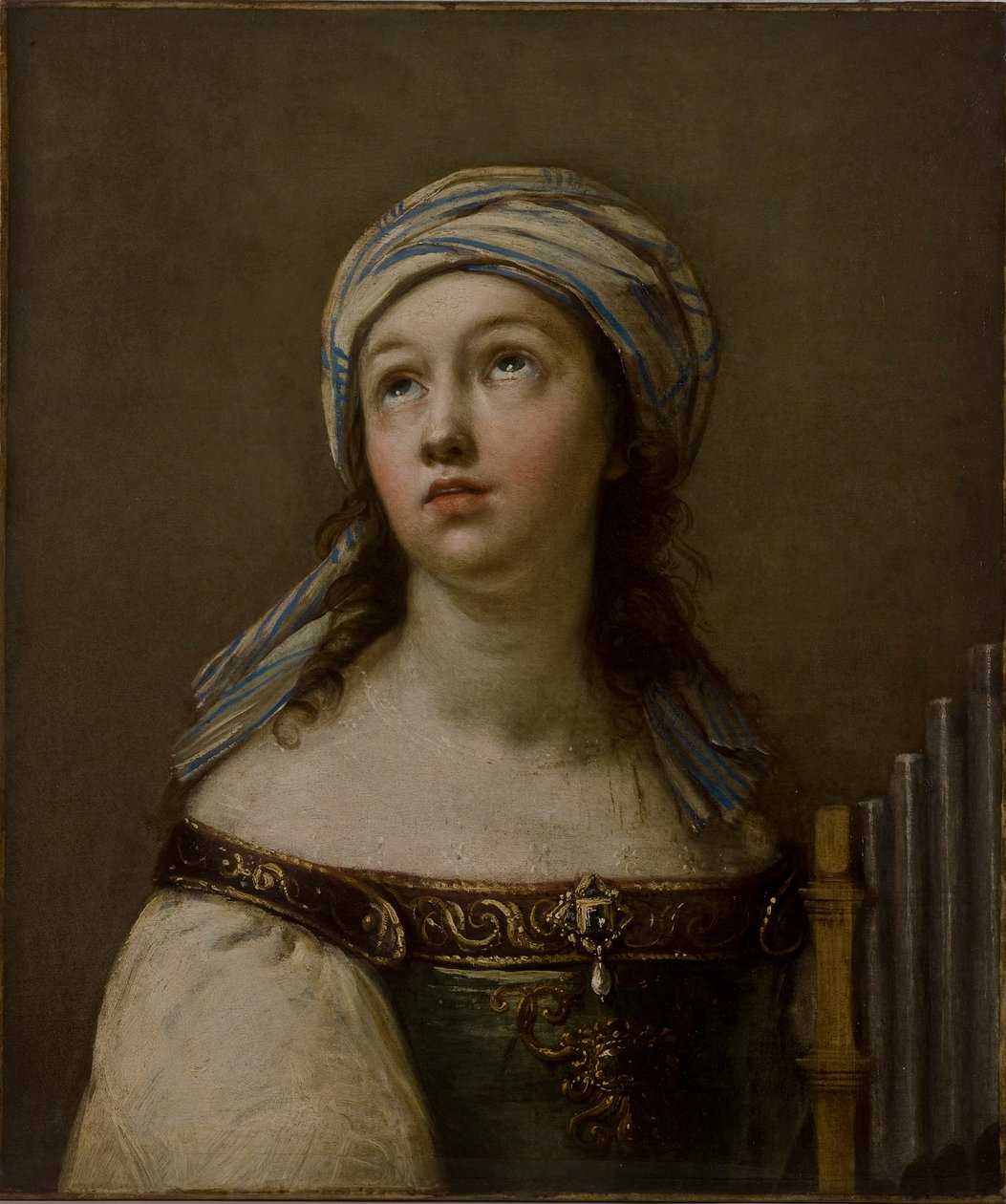 Sint Cecilia in extase door Giovanni Andrea Sirani