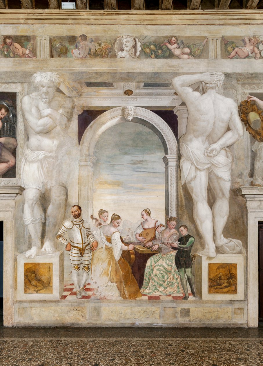 Het Concert, Grote Zaal, c.1570 door Giovanni Antonio Fasolo