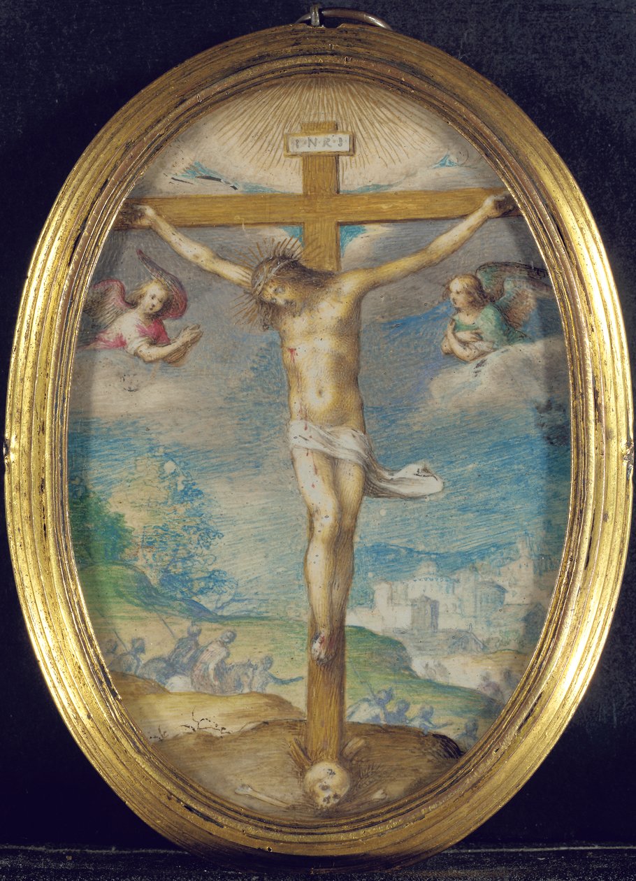 De Kruisiging door Giovanni B. Castello