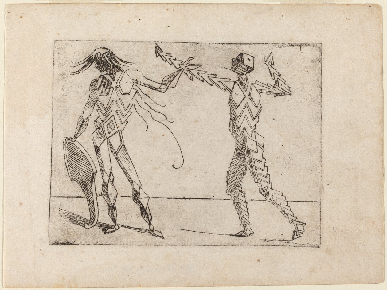 Uit "Bizzarie di varie Figure" door Giovanni Battista Bracelli