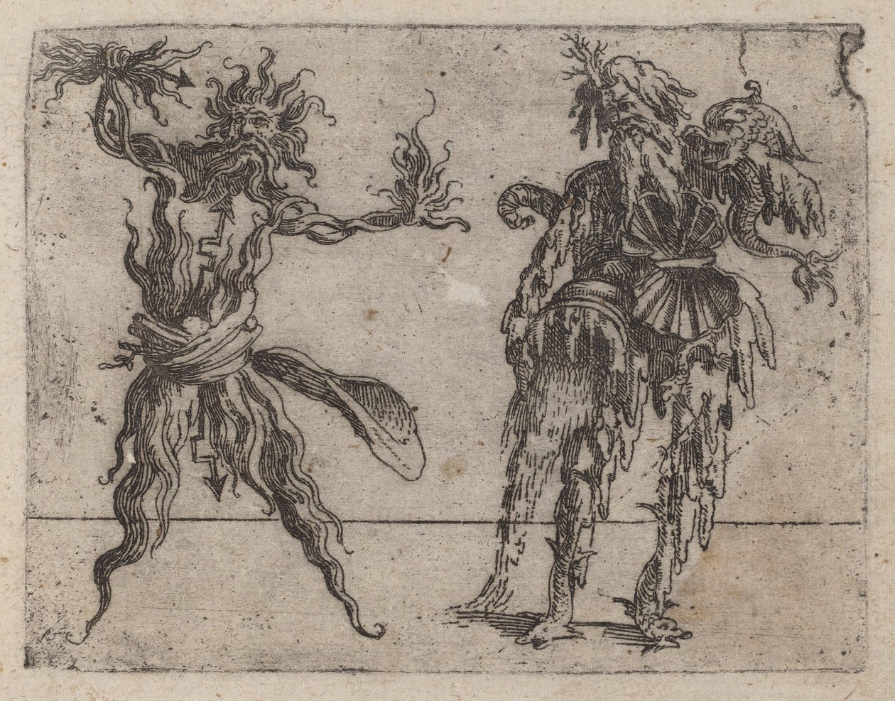 Uit "Bizzarie di varie Figure" door Giovanni Battista Bracelli