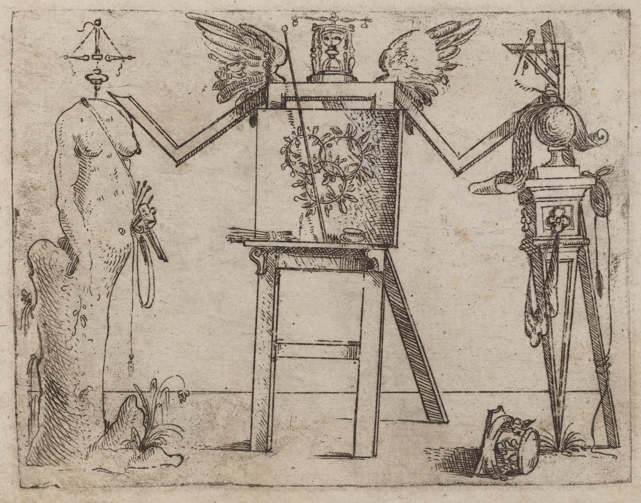 Uit "Bizzarie di varie Figure" door Giovanni Battista Bracelli