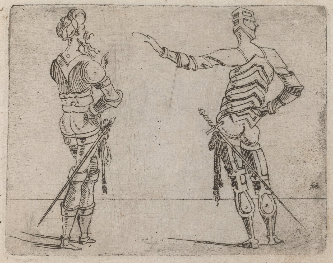 Uit "Bizzarie di varie Figure" door Giovanni Battista Bracelli