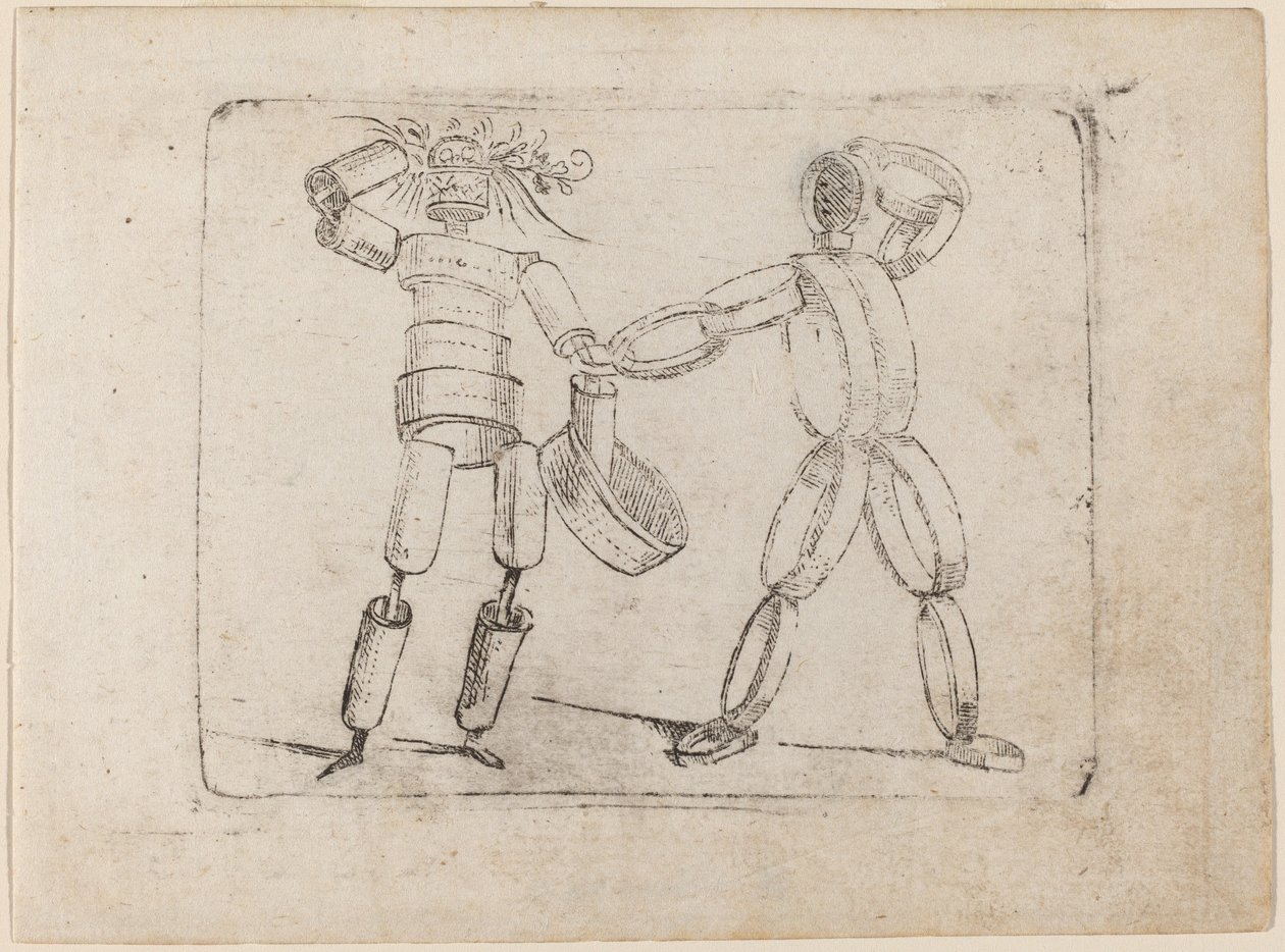 Uit "Bizzarie di varie Figure" door Giovanni Battista Bracelli
