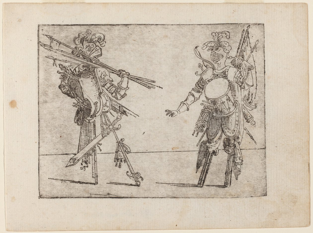 Uit "Bizzarie di varie Figure" door Giovanni Battista Bracelli