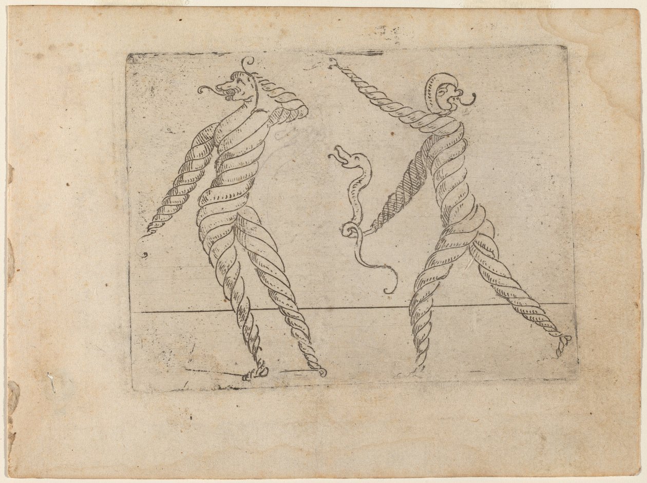Uit "Bizzarie di varie Figure" door Giovanni Battista Bracelli