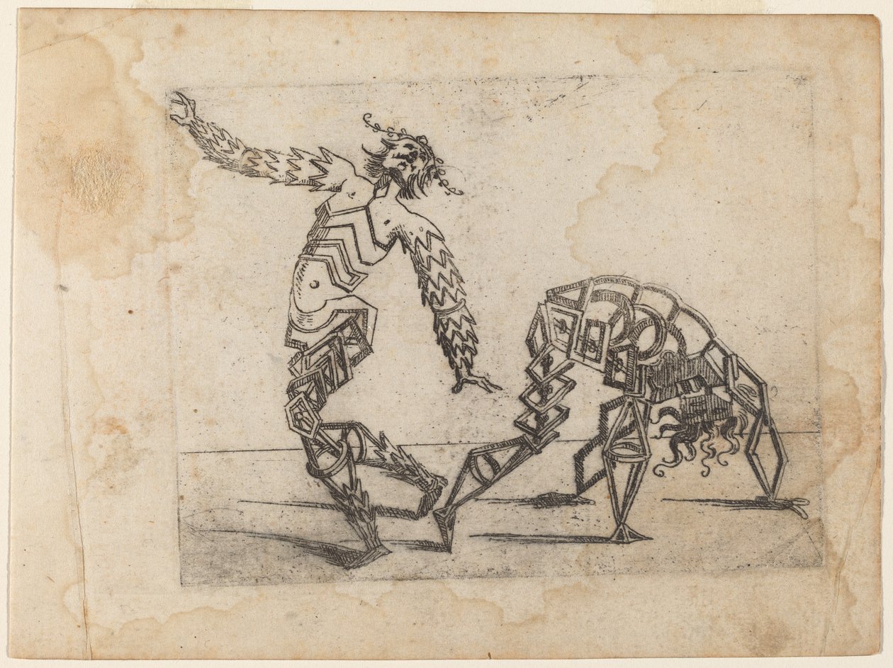 Uit "Bizzarie di Varie Figure" door Giovanni Battista Bracelli