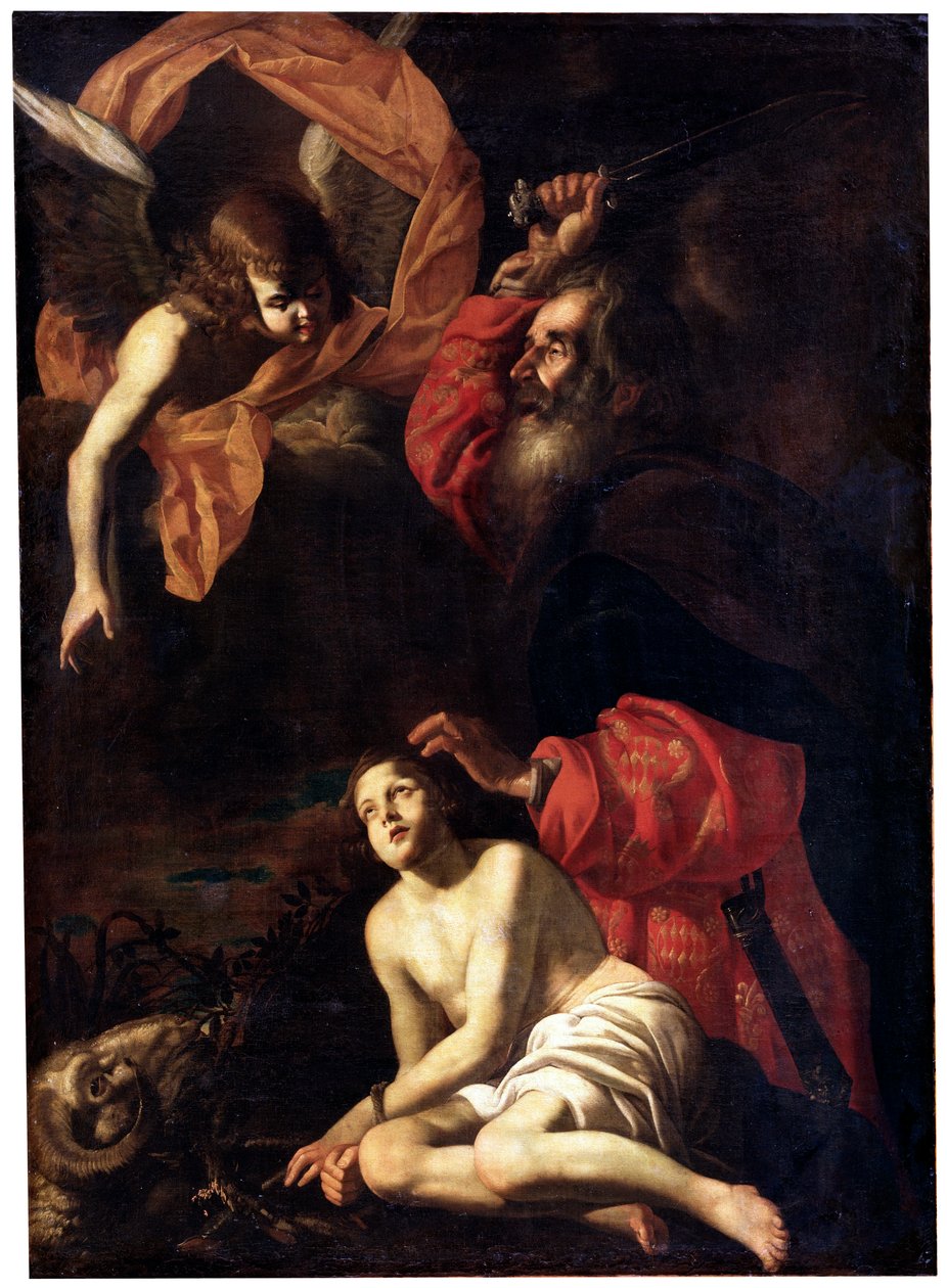 Abrahams offer van Isaak, ca. 1615-ca. 1620 door Giovanni Battista Caracciolo