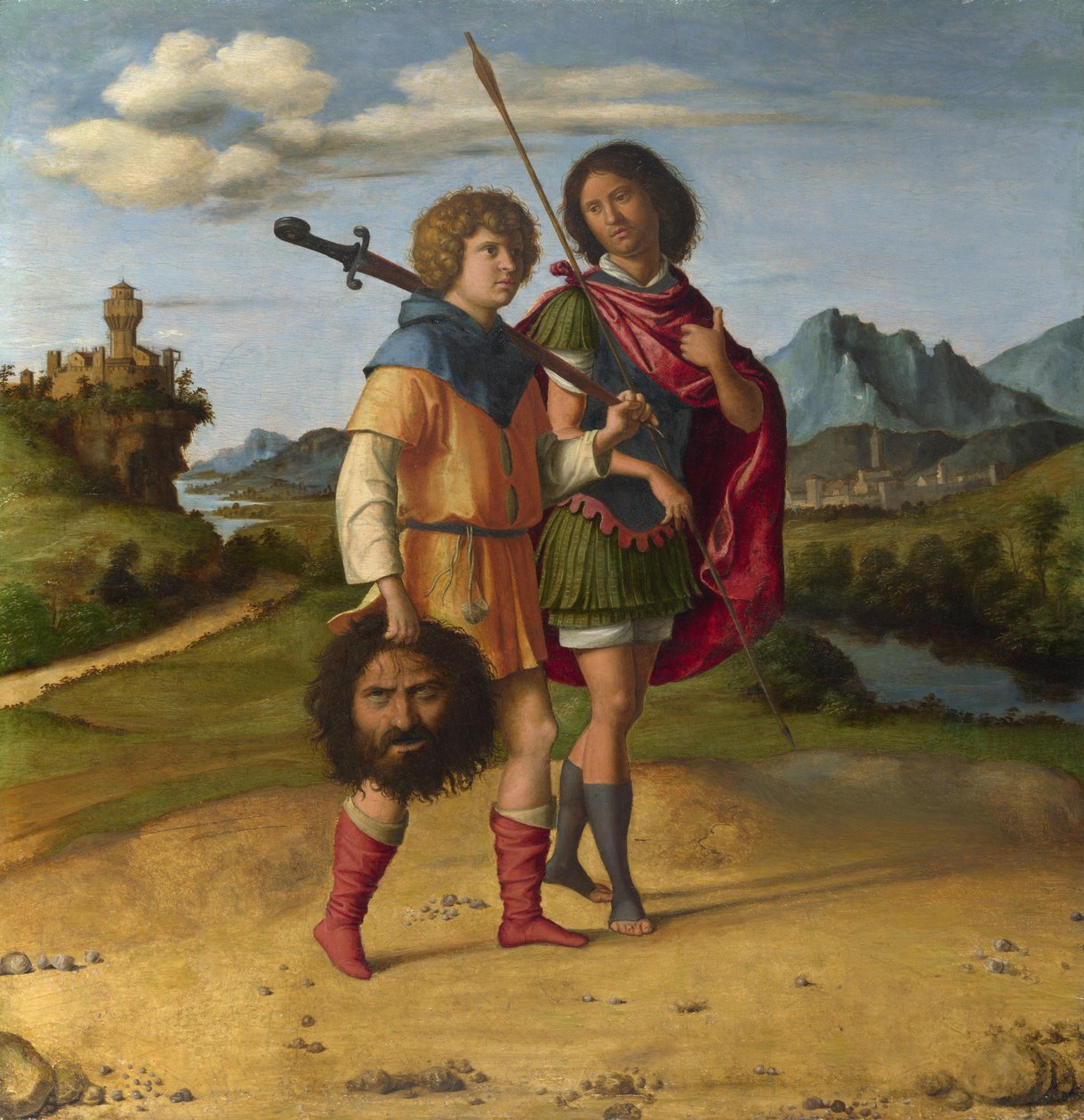 David en Jonathan, ca. 1508 door Giovanni Battista Cima da Conegliano