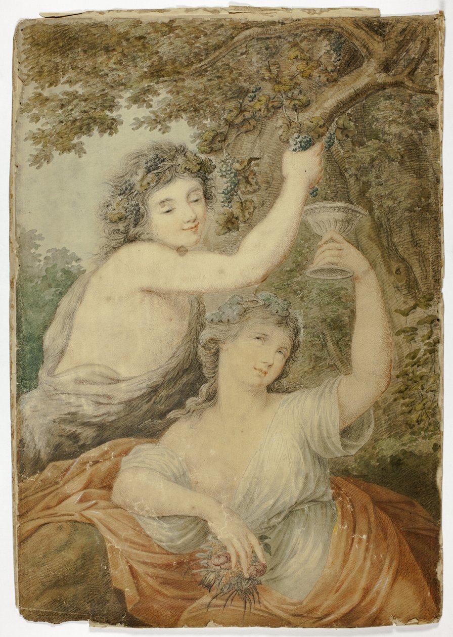 Bacchus en Maagd door Giovanni Battista Cipriani