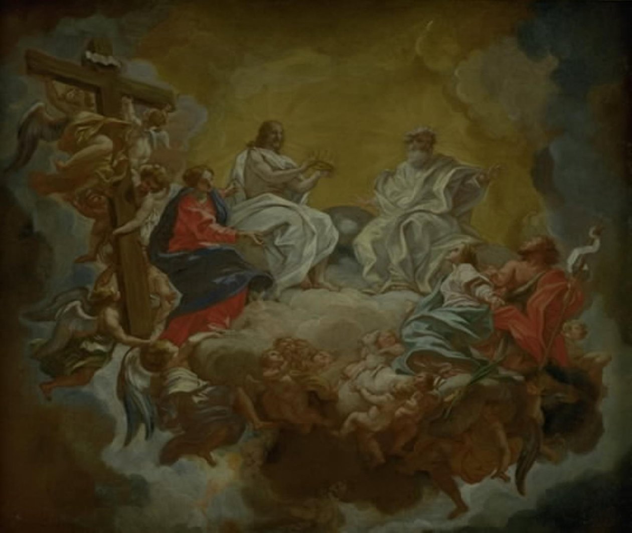 St. Agnes in glorie door Giovanni Battista Gaulli