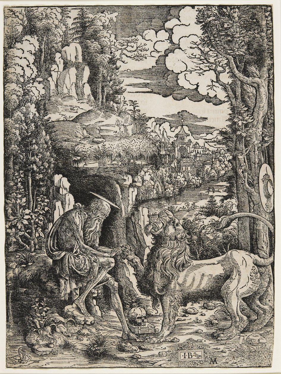 Sint Hiëronymus en de Leeuw, ca. 1509 door Giovanni Battista Palumba