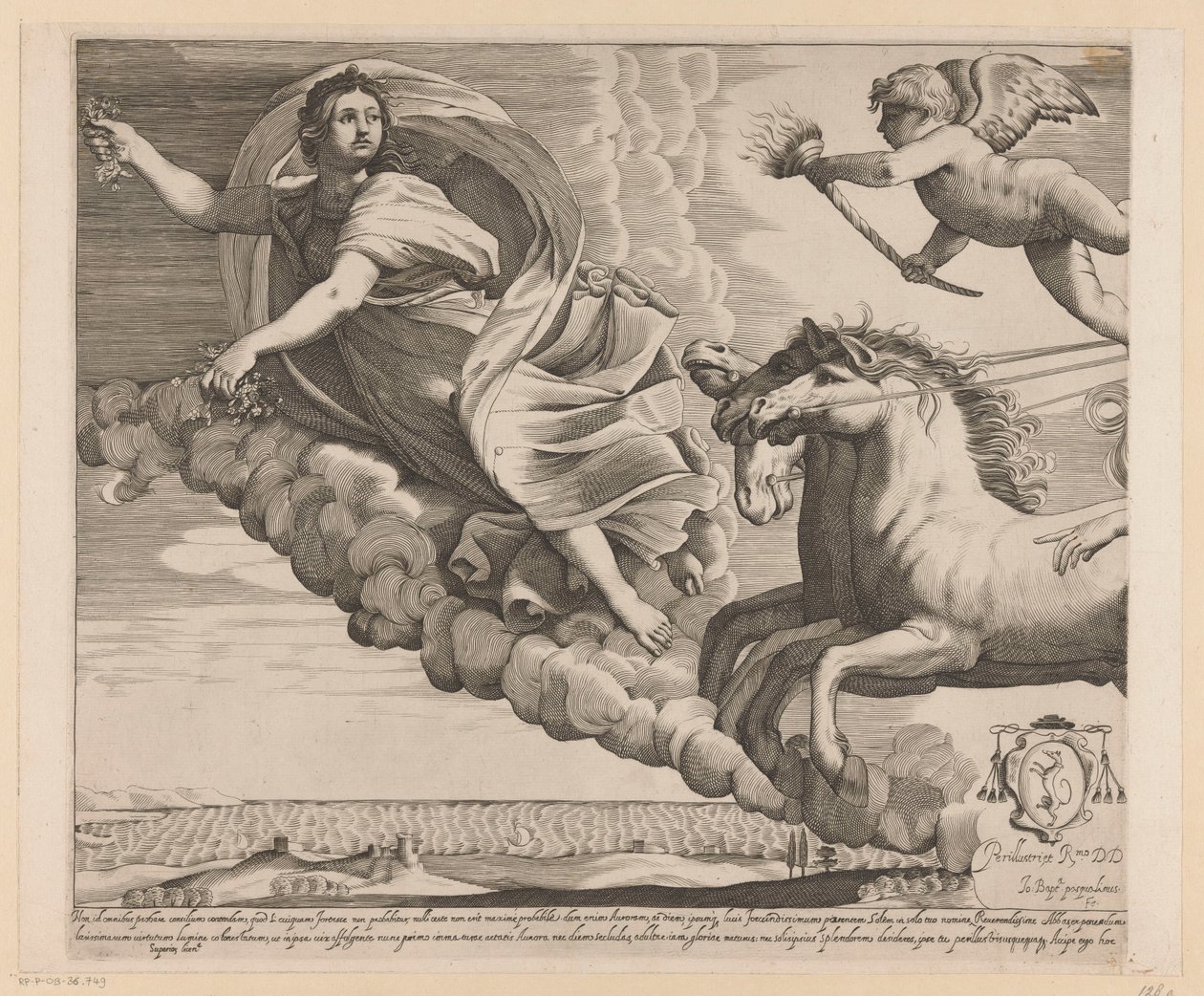 Apollo en Aurora (linkerdeel) door Giovanni Battista Pasqualini