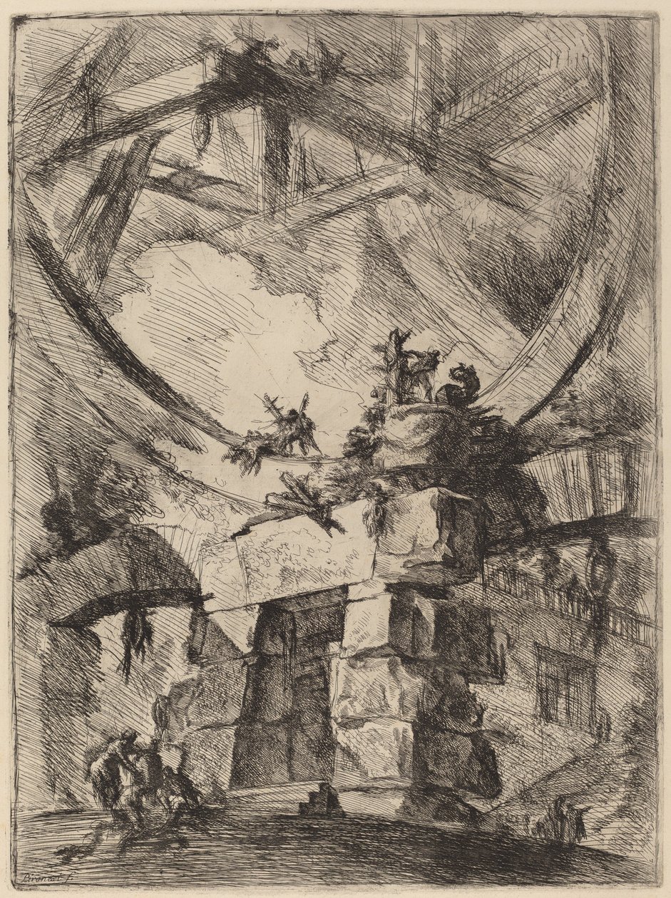 Het reuzenrad door Giovanni Battista Piranesi