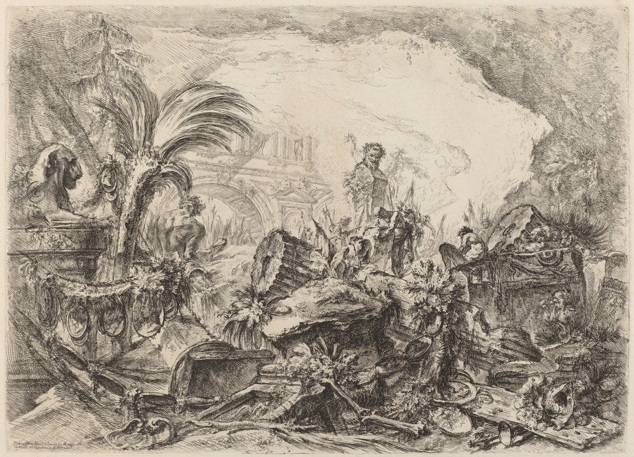 De Triomfboog door Giovanni Battista Piranesi