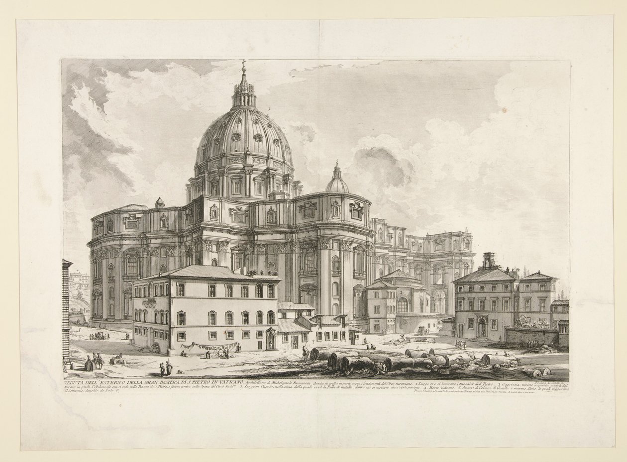 Gezicht op de stad door Giovanni Battista Piranesi