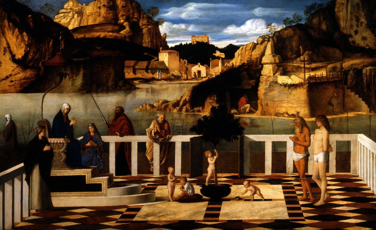 Italiaans: Heilige allegorie door Giovanni Bellini