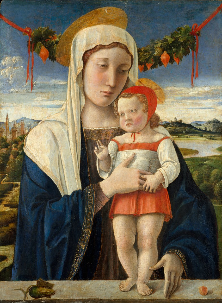 Madonna en Kind, ca. 1470 door Giovanni Bellini