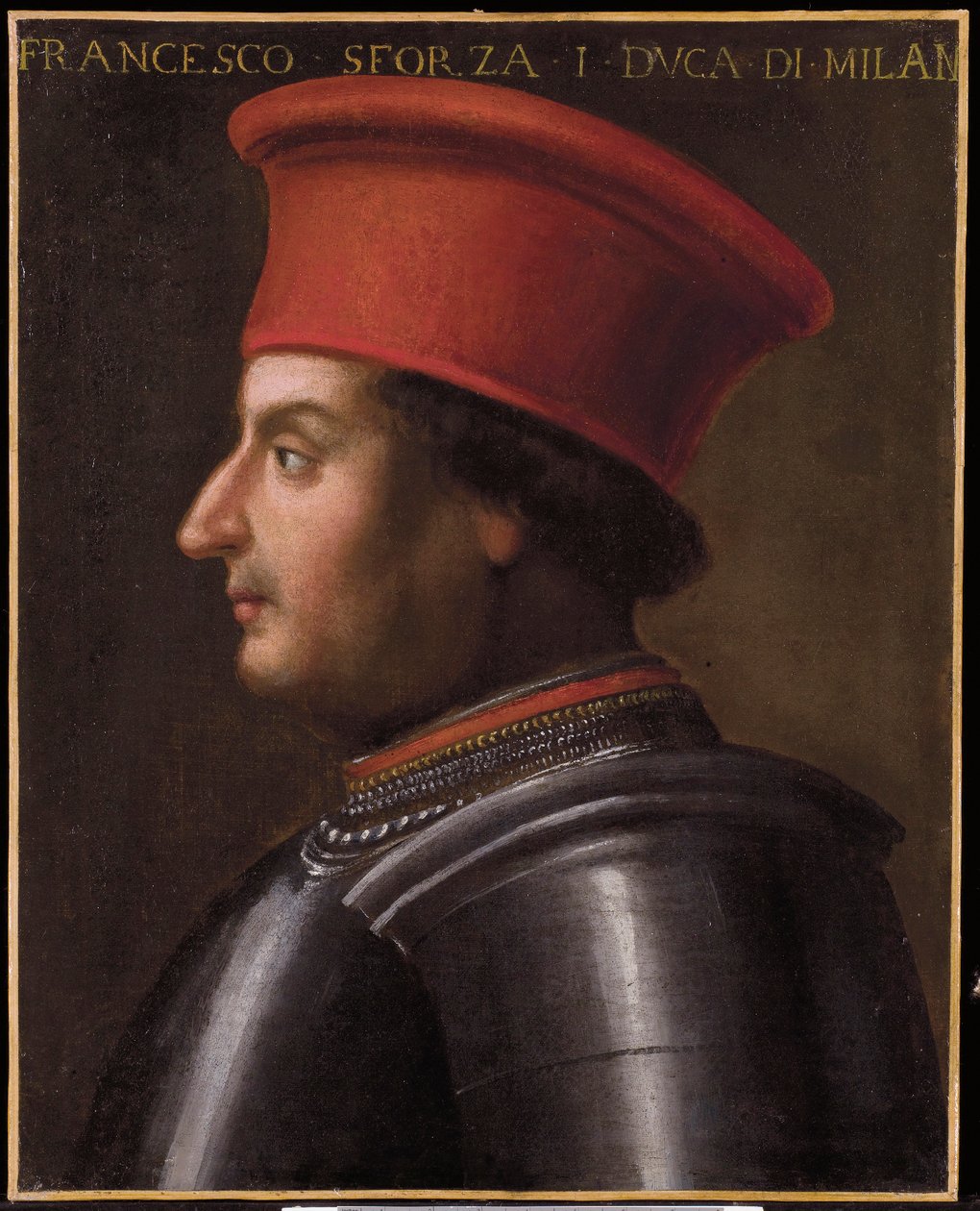 Portret van Francesco Sforza door Giovanni Bellini