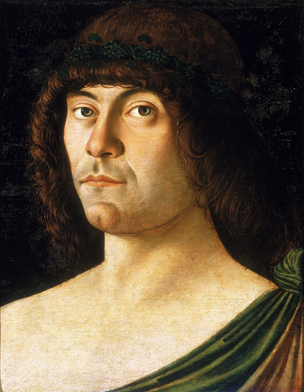 Portret van een onbekende man door Giovanni Bellini