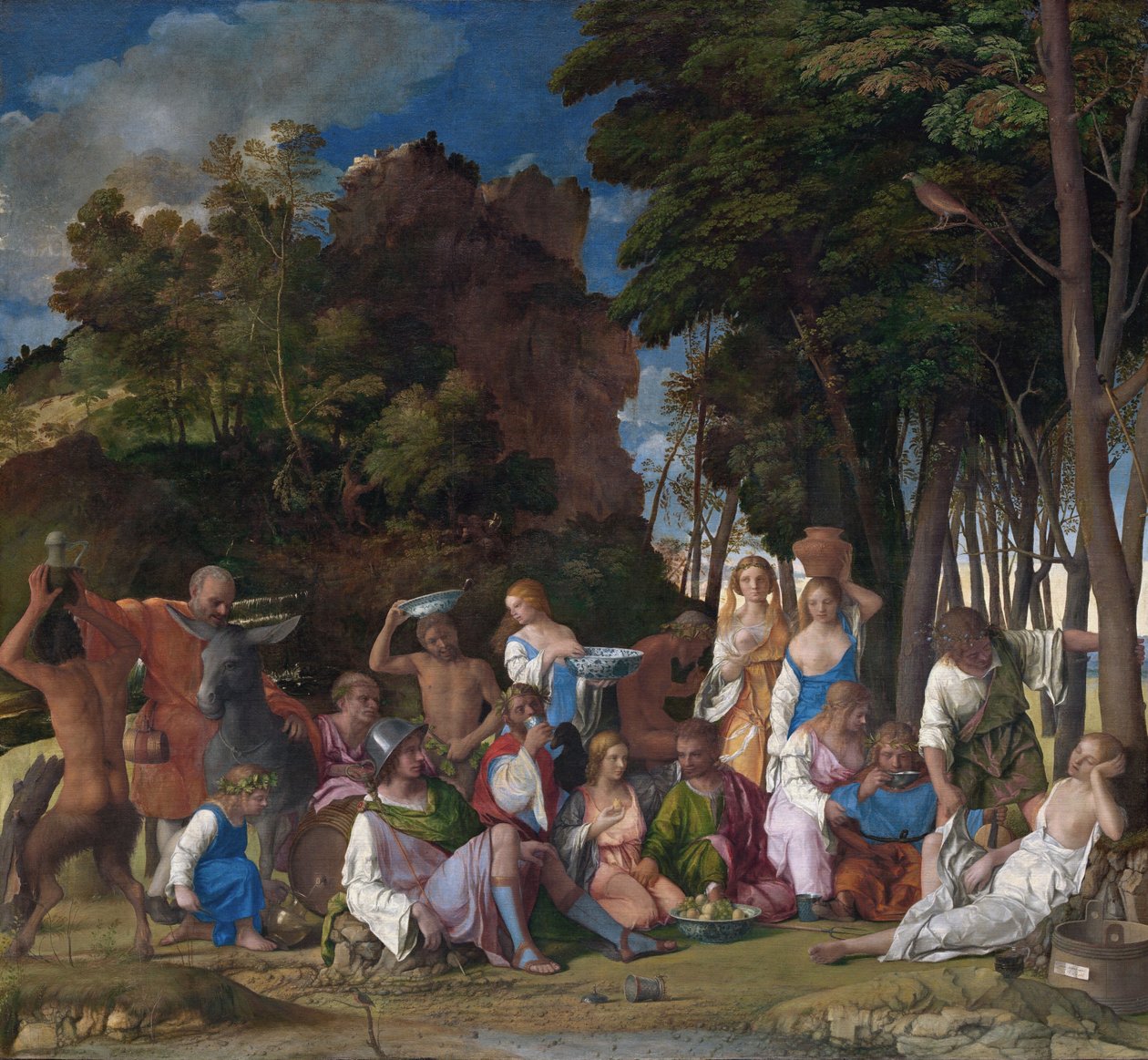 Het feest van de goden door Giovanni Bellini