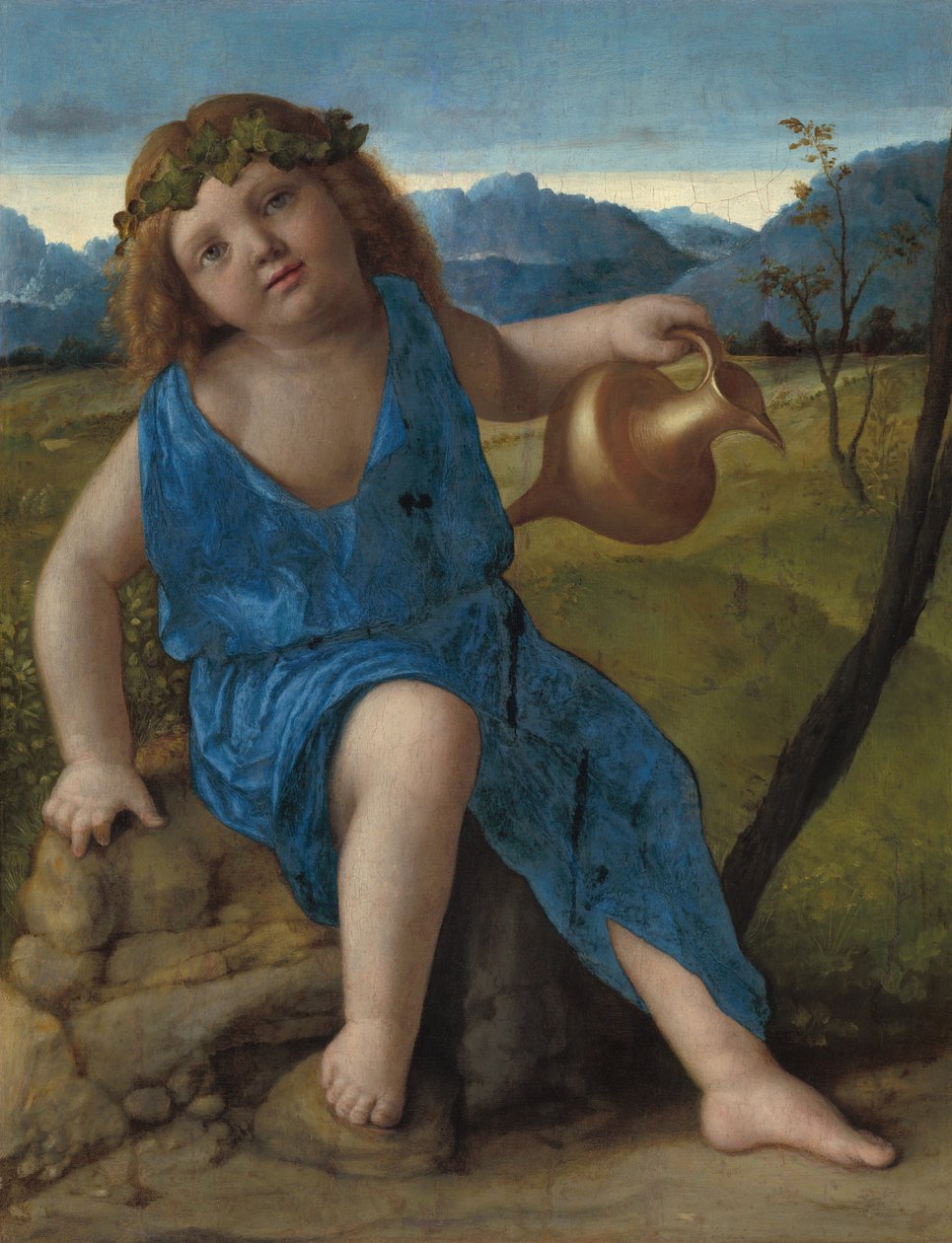 De jonge Bacchus door Giovanni Bellini
