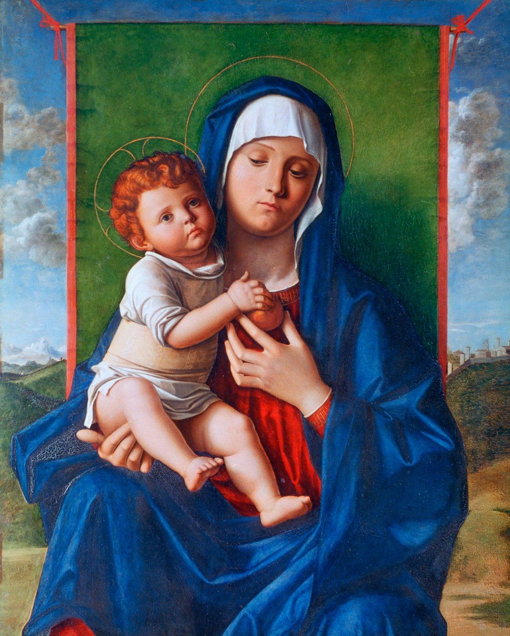 De Maagd en het Kind, ca. 1480-1490 door Giovanni Bellini