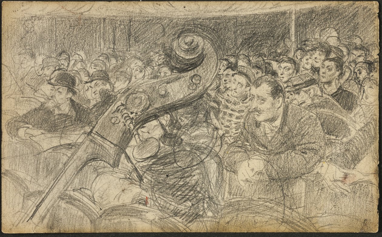 Publiek in een Parijse theater II door Giovanni Boldini