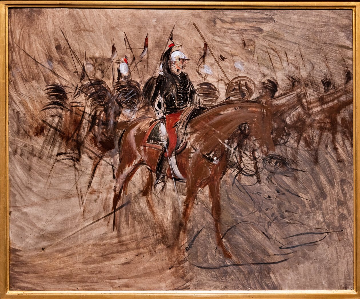 Dragonders te Paard door Giovanni Boldini