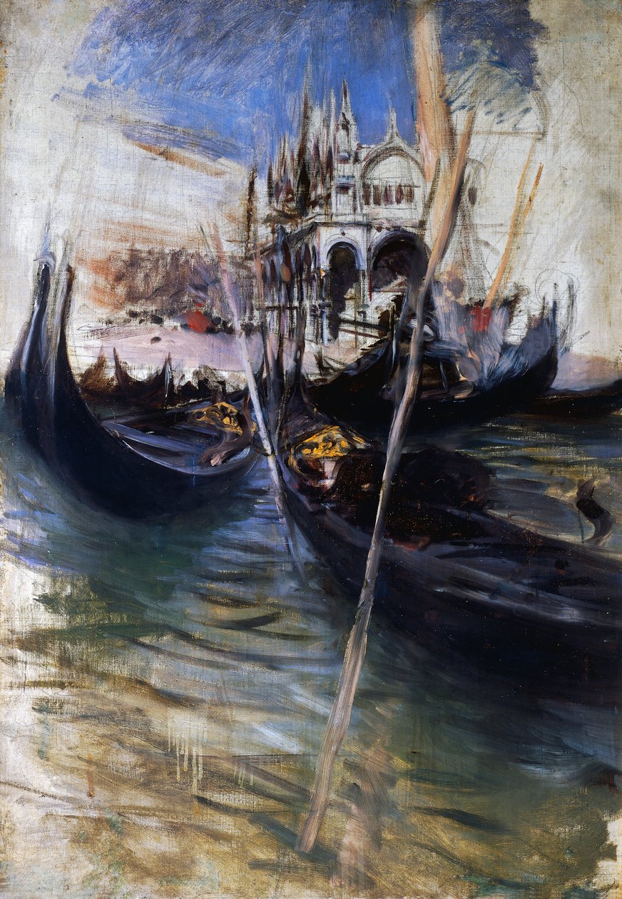 Pier en San Marco in Venetië door Giovanni Boldini