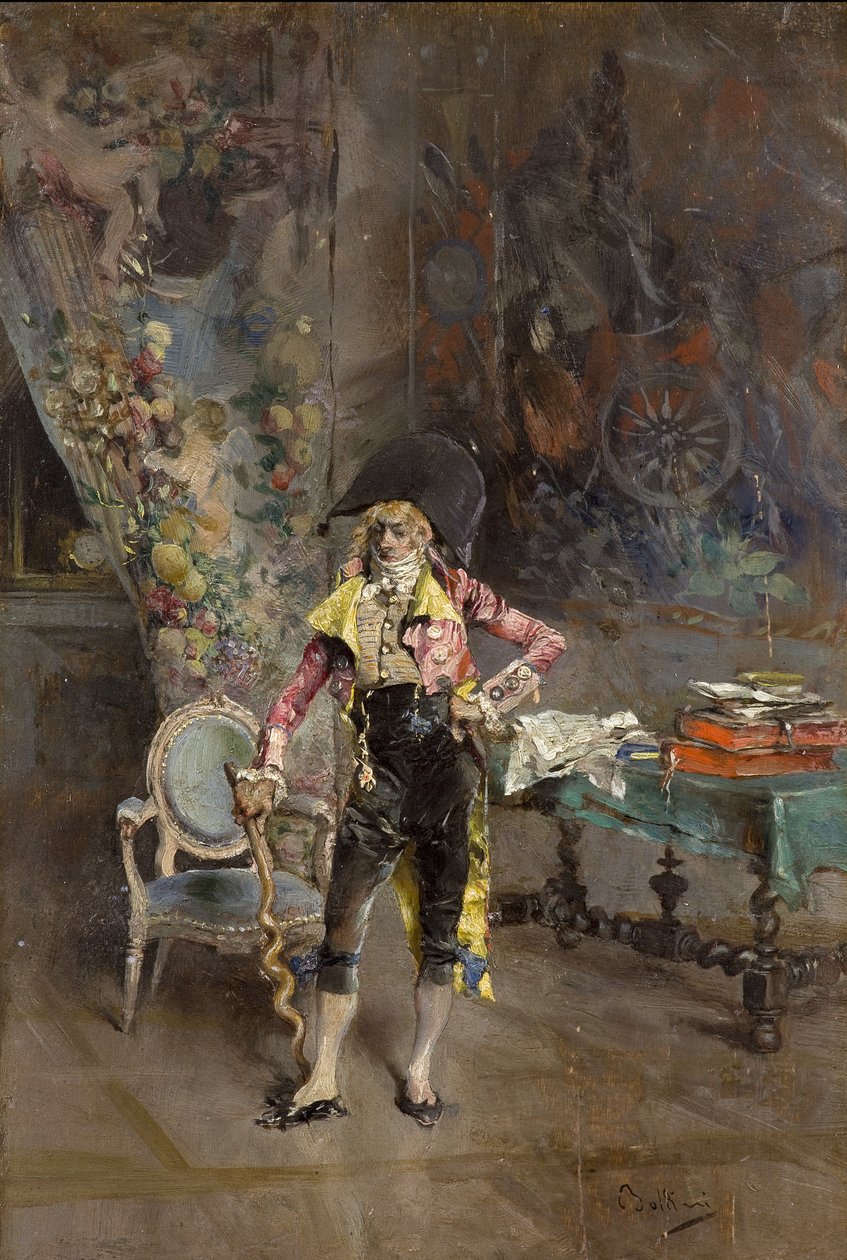 Portret van een man door Giovanni Boldini