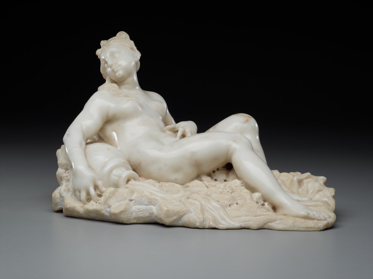 Liggende vrouw, ca. 1700 door Giovanni Bonazza