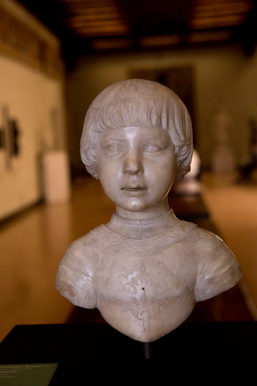 Buste van een kind door Giovanni Cristoforo Romano