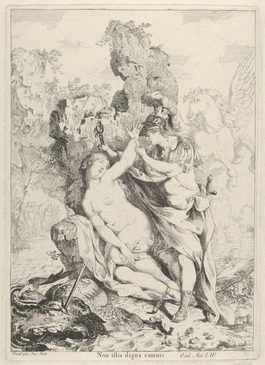 Perseus redt Andromeda door Giovanni David