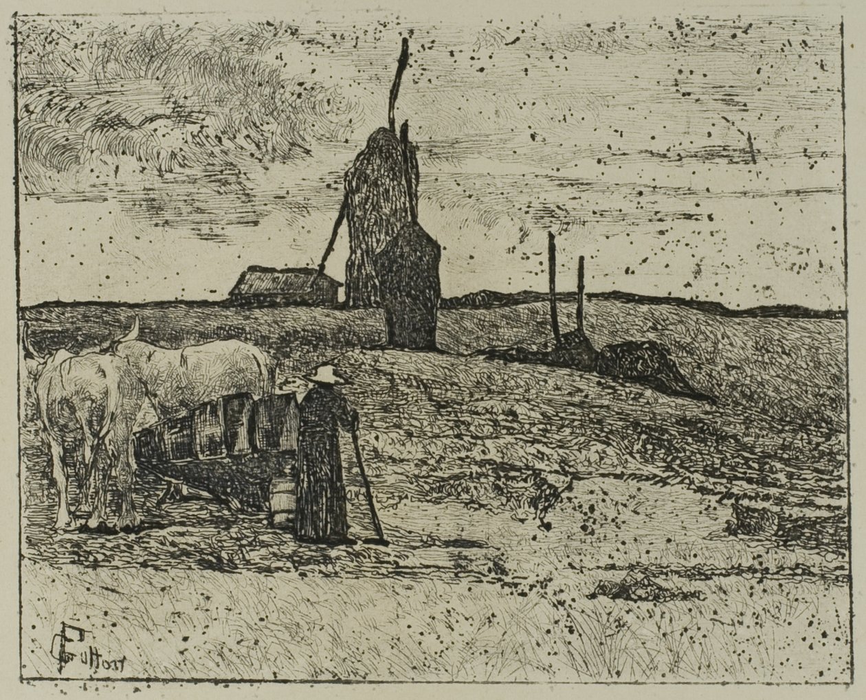 Maremma in Toscane door Giovanni Fattori