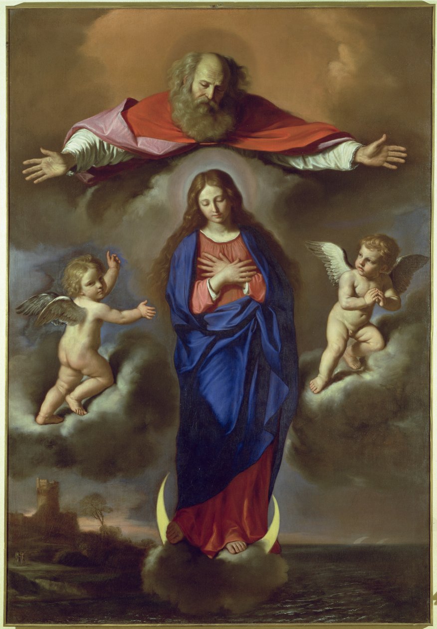 De onbevlekte ontvangenis door Giovanni Francesco Barbieri
