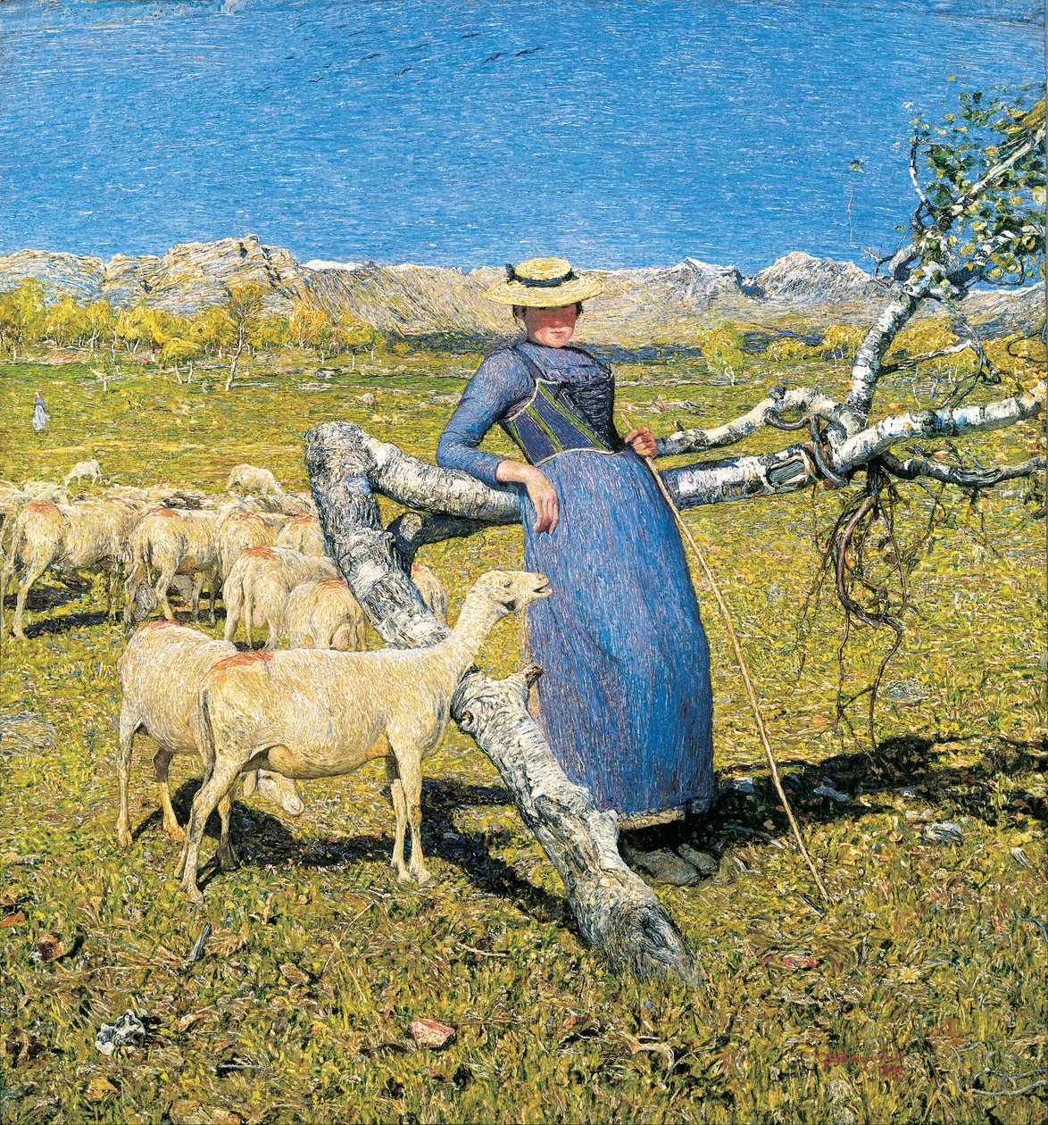 Middag in de Alpen door Giovanni Segantini