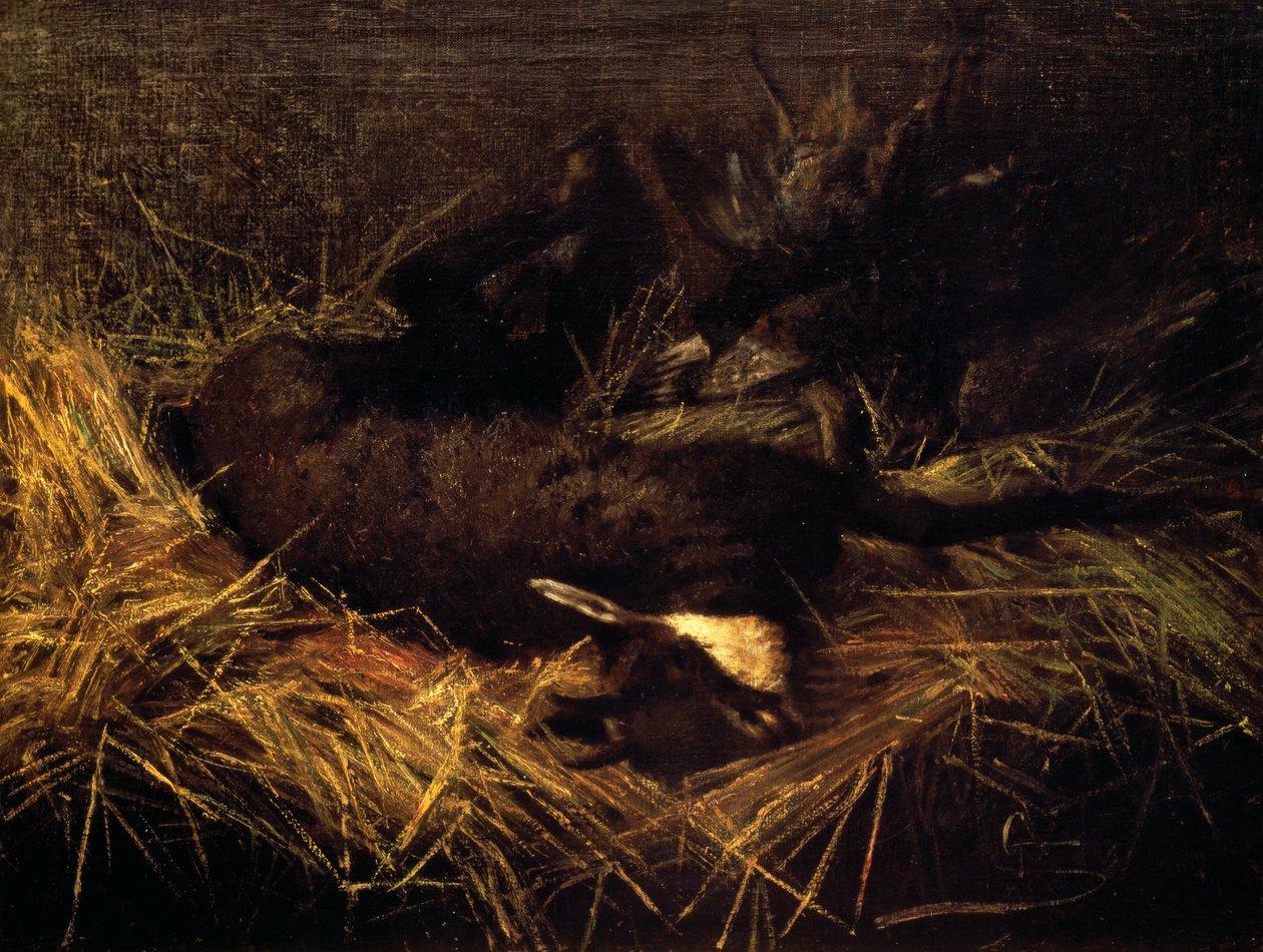 Dode gems door Giovanni Segantini