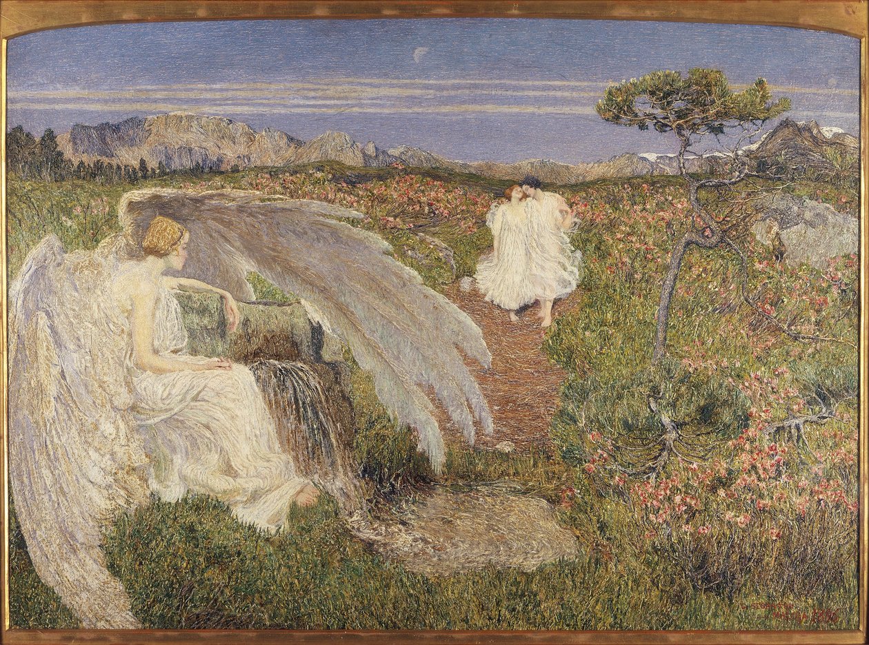 Italië, Liefde bij de Fontein van het Leven door Giovanni Segantini