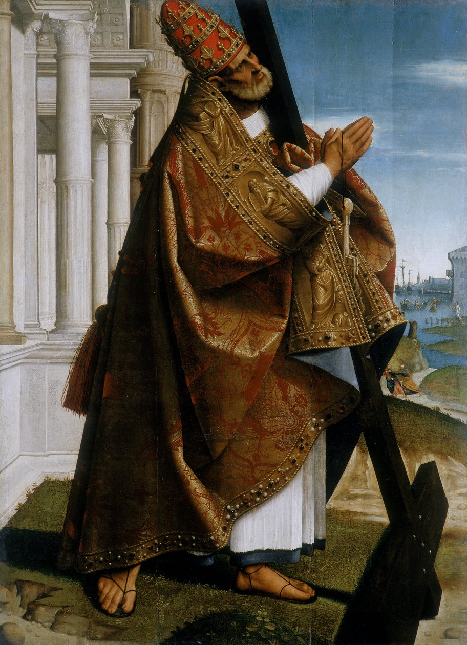 Sint Petrus, ca. 1500-24 door Girolamo Alibrando