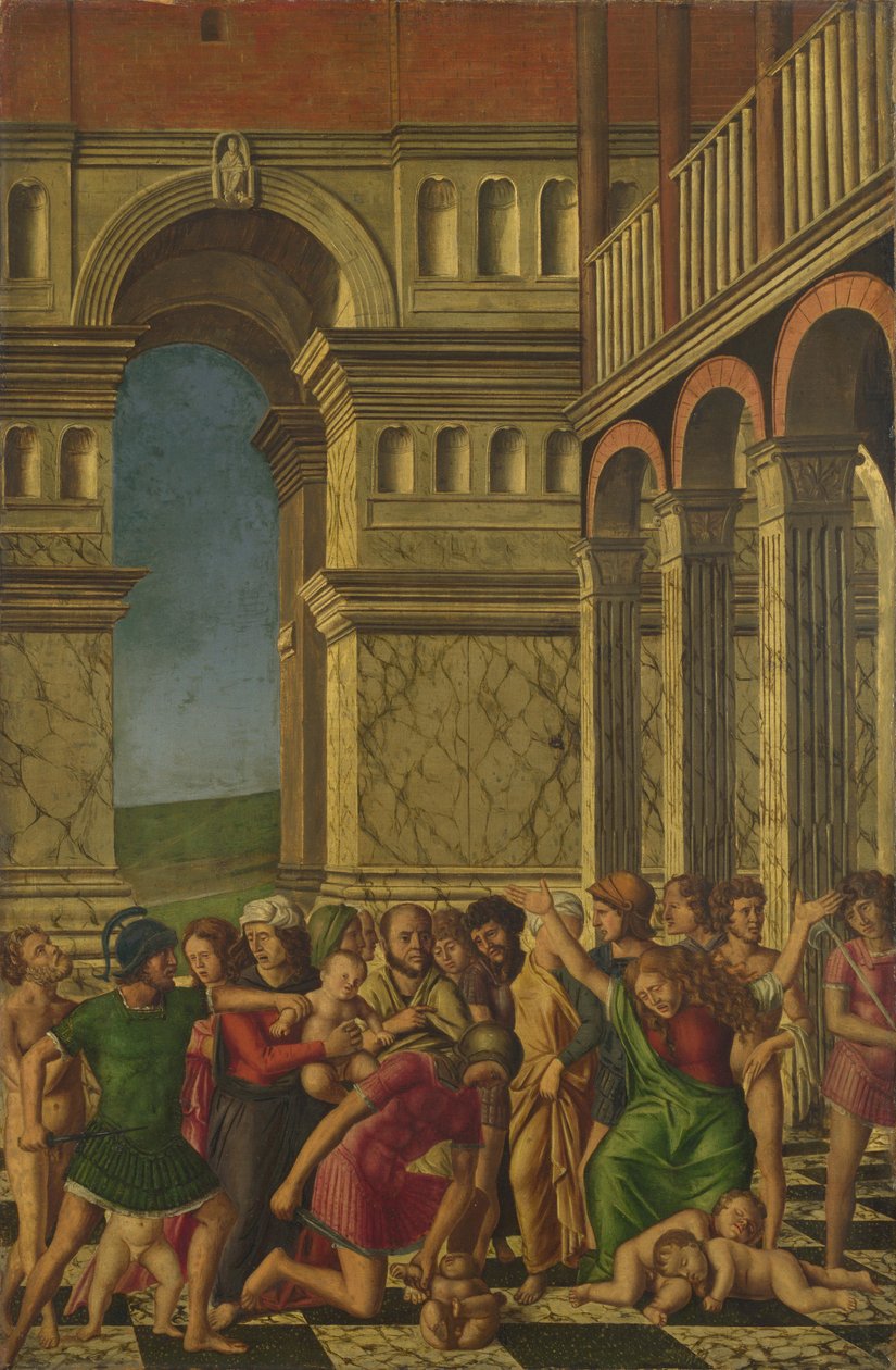 De Kindermoord, ca. 1510-1520 door Girolamo Mocetto