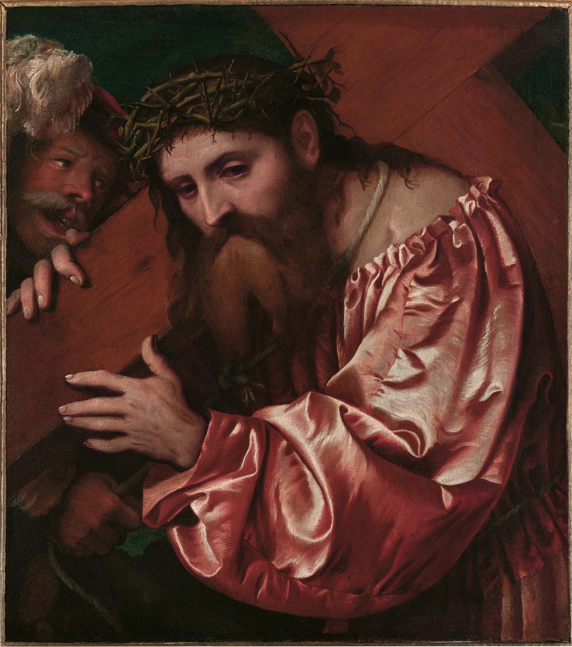 Christus Draagt het Kruis door Girolamo Romanino