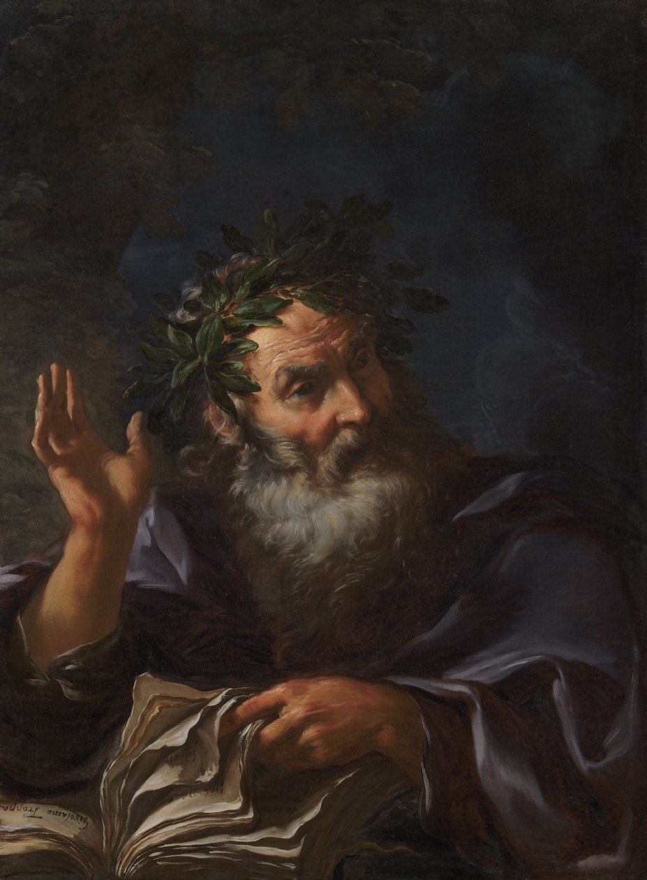 Homerus door Girolamo Troppa