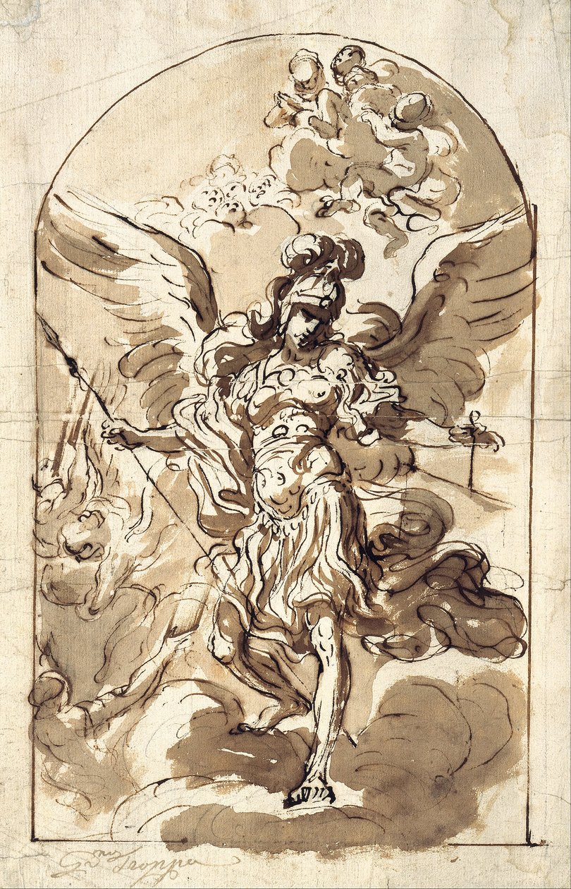 De aartsengel Michaël door Girolamo Troppa