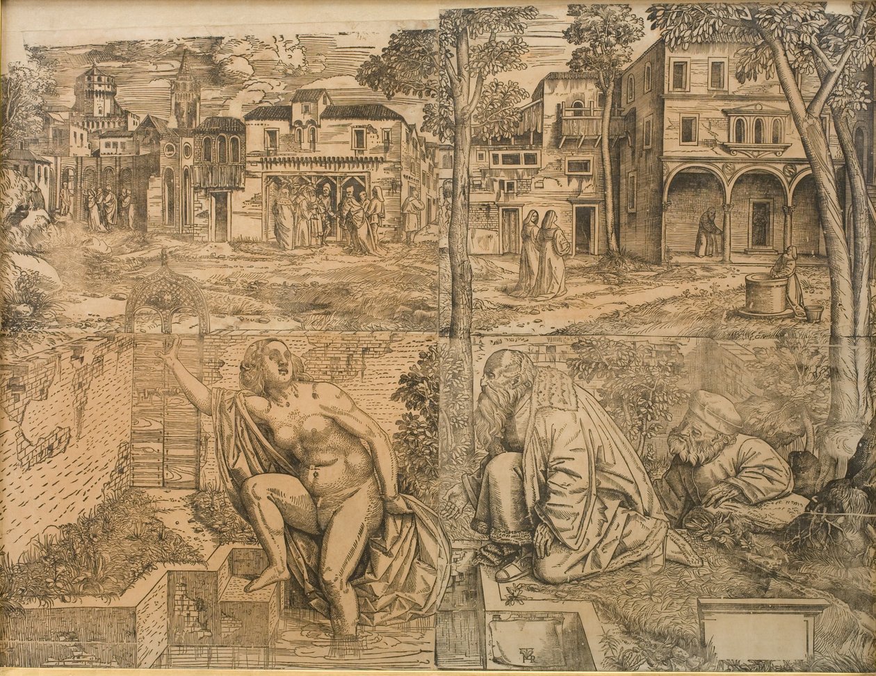 Susanna in bad door Girolamo da Treviso d.Y.
