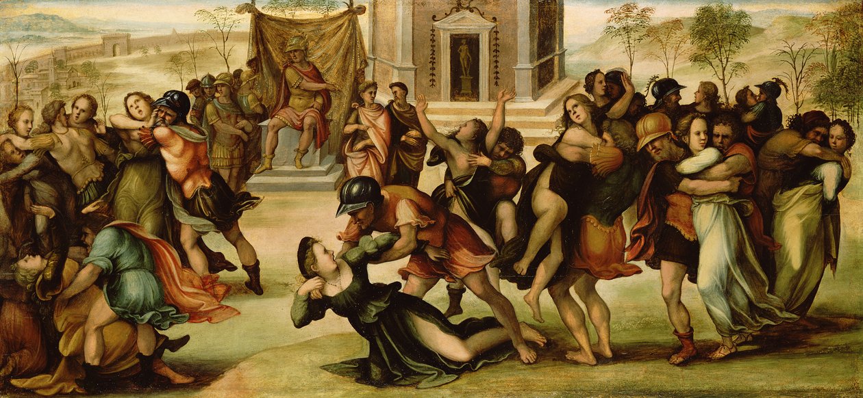 De roof van de Sabijnse maagden, c.1520 door Girolamo del Pacchia